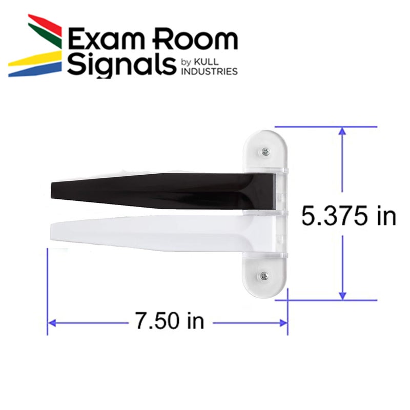 Kull Industries Exam Room Signals, Medical Door Status Sign Black, White Medical Door Flags for Hospitals, Doctor Offices, Clinics 7 Inch - Image 3